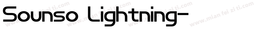Sounso Lightning字体转换